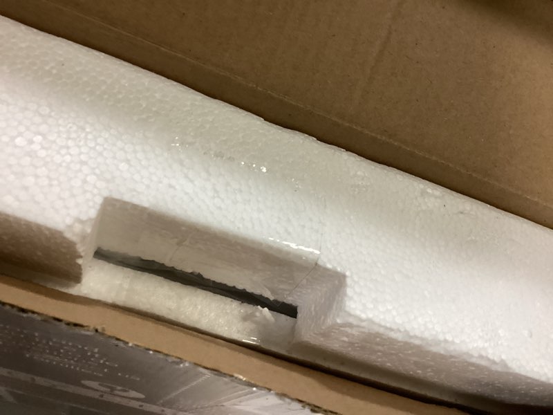 Condition photo showing As Is for 22x17 Inch Lighted Vanity Mirror with Dimmable LED Lights - 3 Color Modes, Smart Touch Control & 360° Rotating Base - Desk Makeup Mirror (White) White 22"L x 17"W