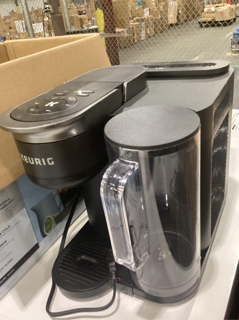 Condition photo showing Good Condition for used keurig k-brew+chill iced or hot single-serve k-cup coffee maker with multistream and quickchill technology, 70oz. removable reservoir