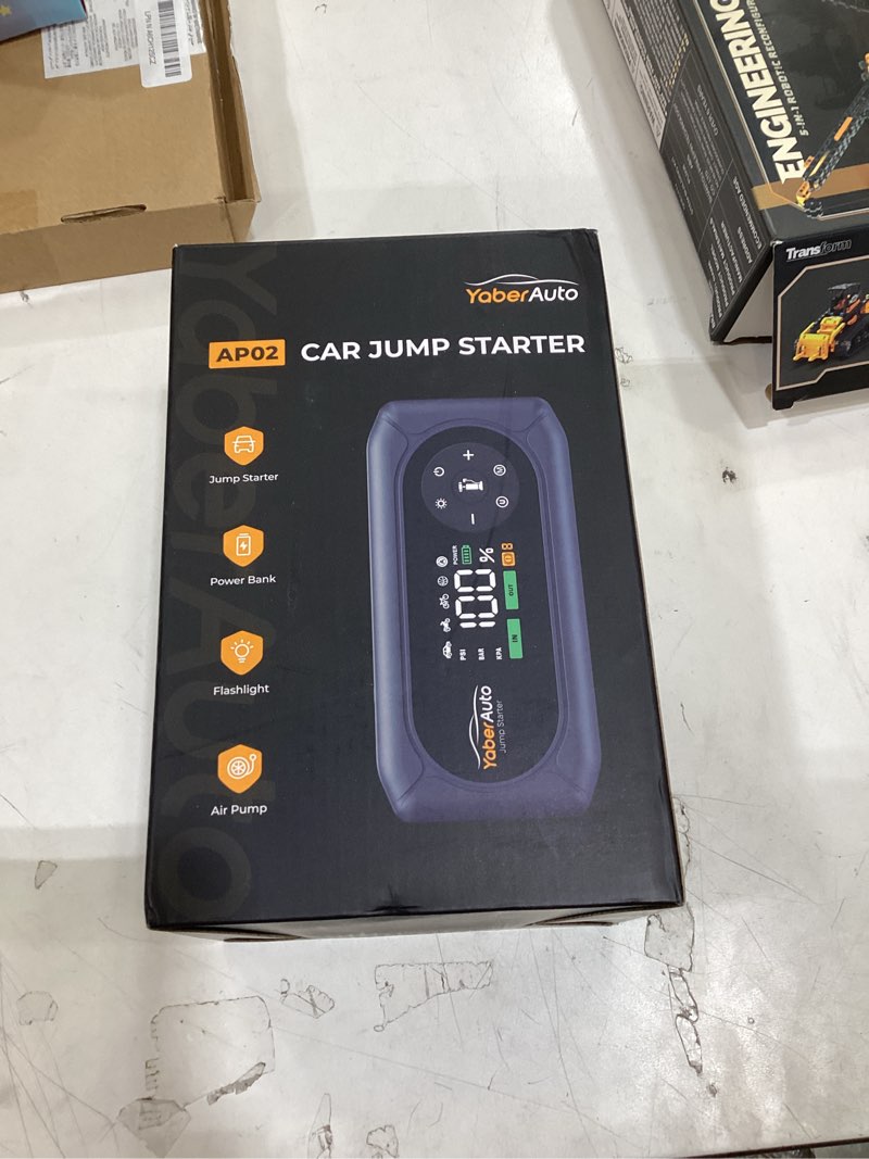 Condition photo showing Good Condition for yaberauto 9-in-1 car jump starter with air compressor 4500a 150psi, battery jumper starter portable 