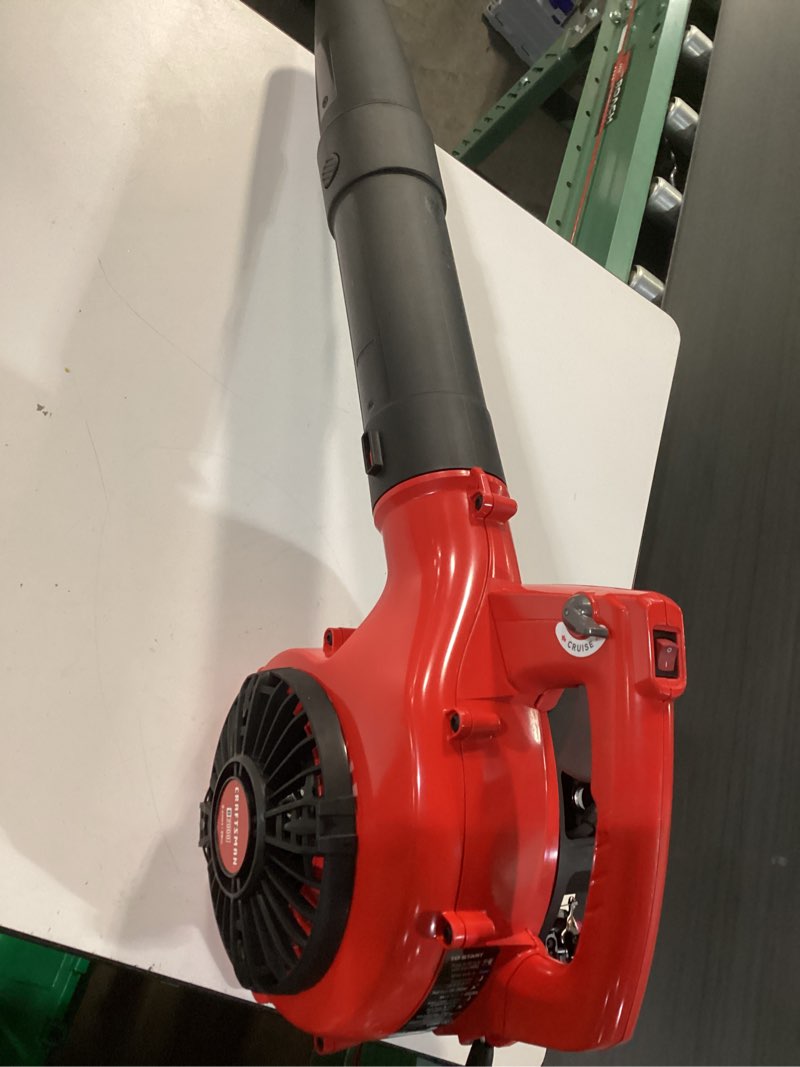 Condition photo showing As Is for craftsman cmxgaama25bl 200 mph 430 cfm gas handheld leaf blower