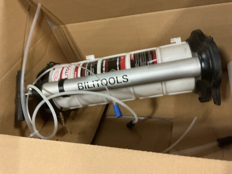 Condition photo showing As Is for bilitools 9l manual oil extractor pump, vacuum fluid extractor for automotive engine oil change large capacity 2.4 gallon for boat marine jetski ect.