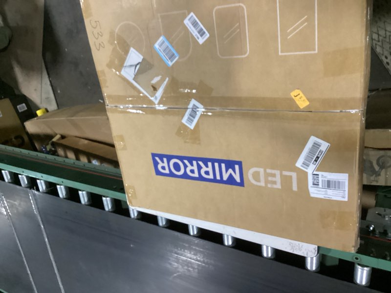 Condition photo showing Good Condition for delma led bathroom mirror with lights, 30x30 vanity mirror for bathroom wall, anti-fog, dimmable, fr