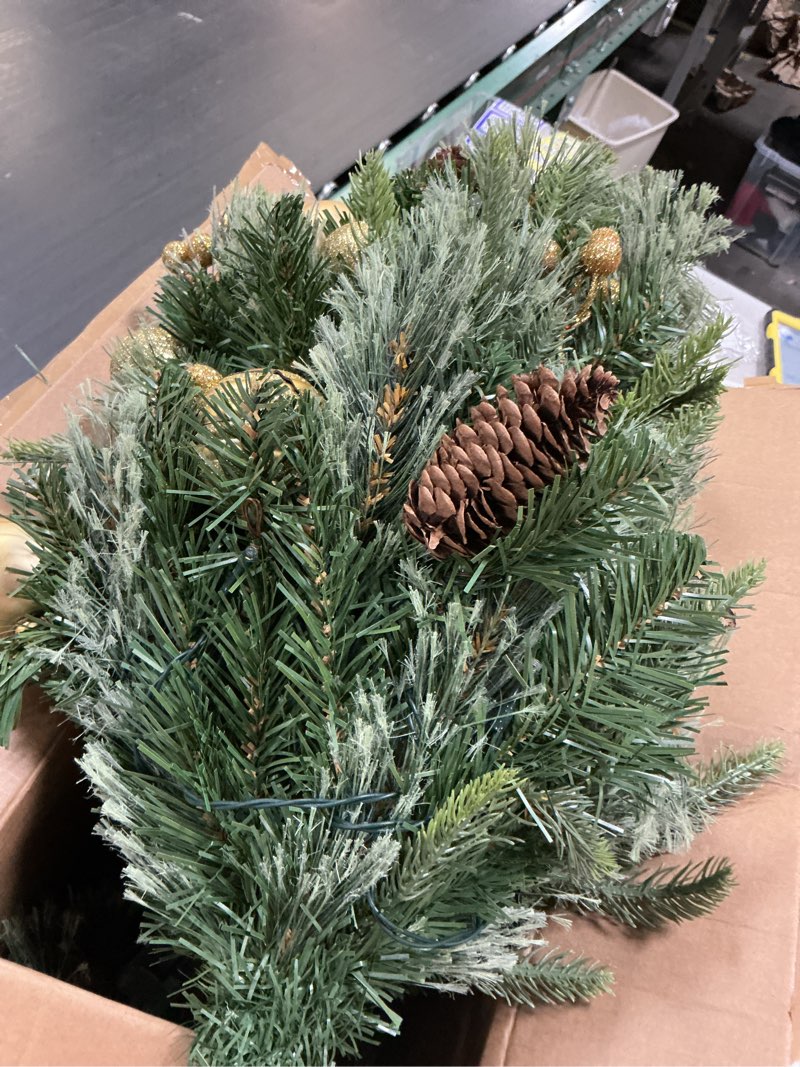 Condition photo showing Good Condition for Somikis 30 Inch Outdoor Christmas Tree Set of 2, Battery Operated Pre-Lit Artificial Small Xmas Tree, w/LED Lights and Realistic Carolina Pine for Pathway, Porch, Driveway, Yard 2ft 6in