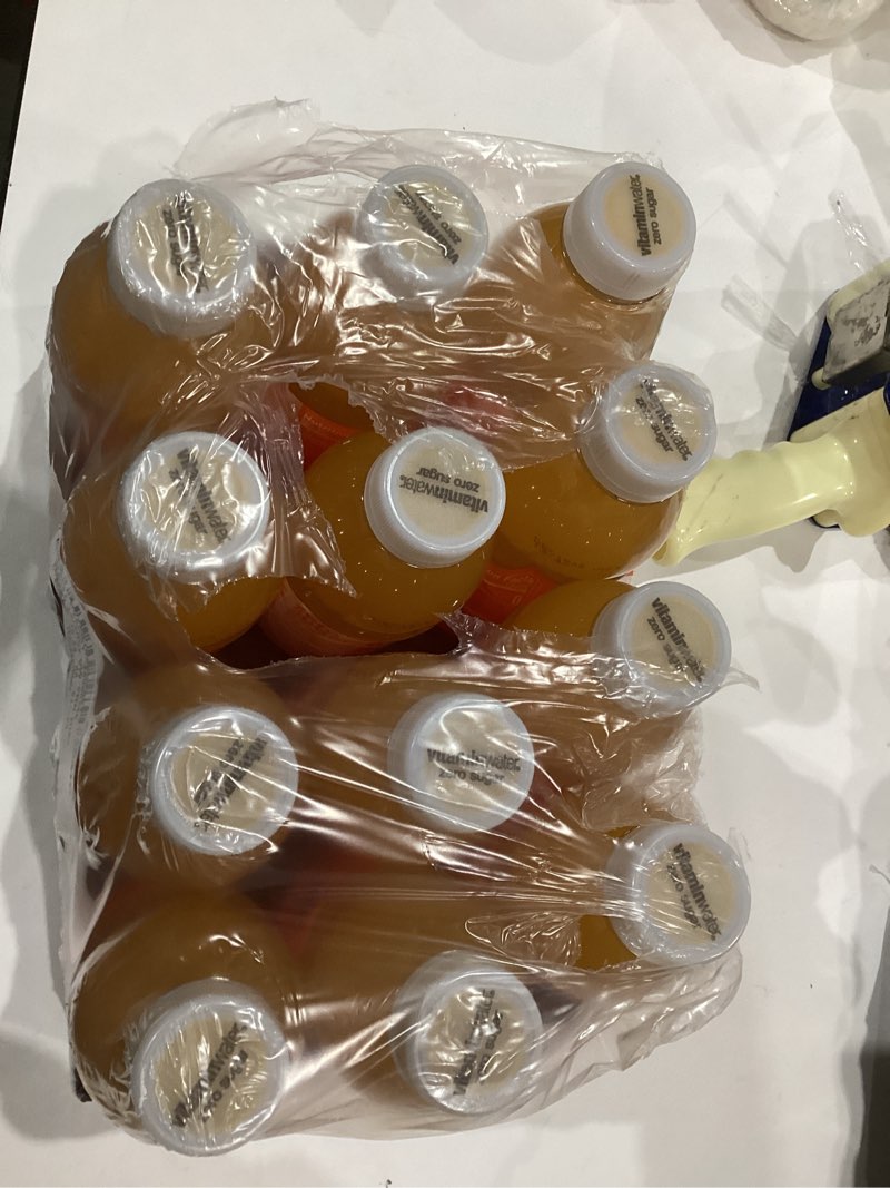 Condition photo showing As Is for vitaminwater Zero Sugar Rise Orange Nutrient Enhanced Flavored Water Beverage, 20 fl oz Bottles, 12 Pack Zero Sugar Orange 20 Fl Oz (Pack of 12)