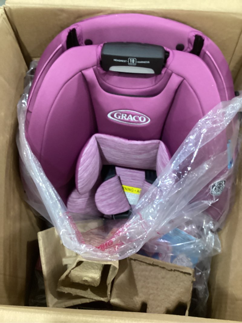 Condition photo showing Good Condition for graco slimfit 3-in-1 convertible car seat, ultra-space-saving design, sydney, suitable for rear and forward-facing, highback booster seat with 10-position headrest