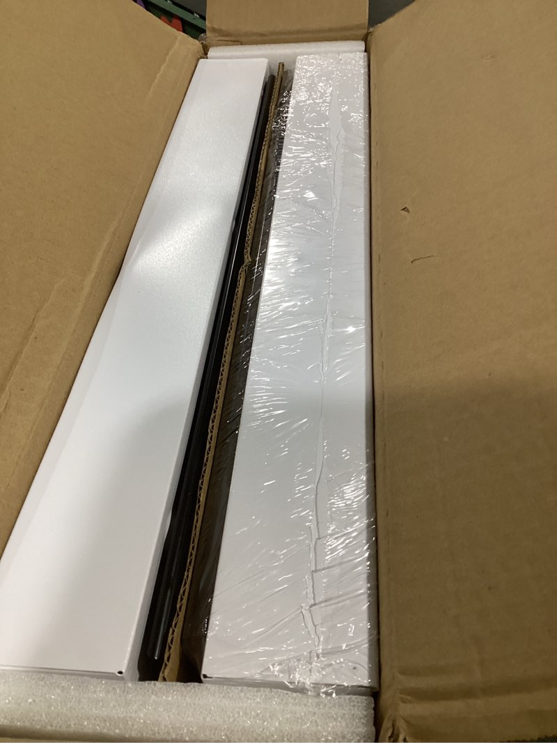 Condition photo showing New/Like New for 2pack expandable pull out cabinet organizer 21"deep with raising pad for framed cabinets, upgrade 3 slide rails slide out drawers, roll out shelves adhesive,adjustable width 12.05"-20.4"white