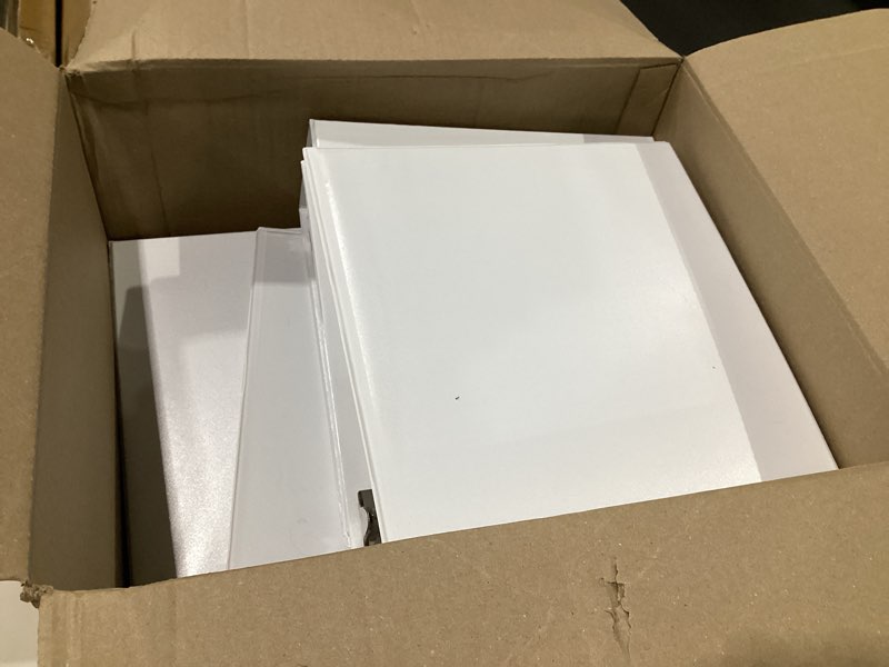 Condition photo showing Good Condition for Samsill Durable 4 inch 3 Ring Binder, Made in USA, D Ring Binder, FSC 100% Recycled Chipboard, White, 2 Pack 2 Pack 4 Inch White