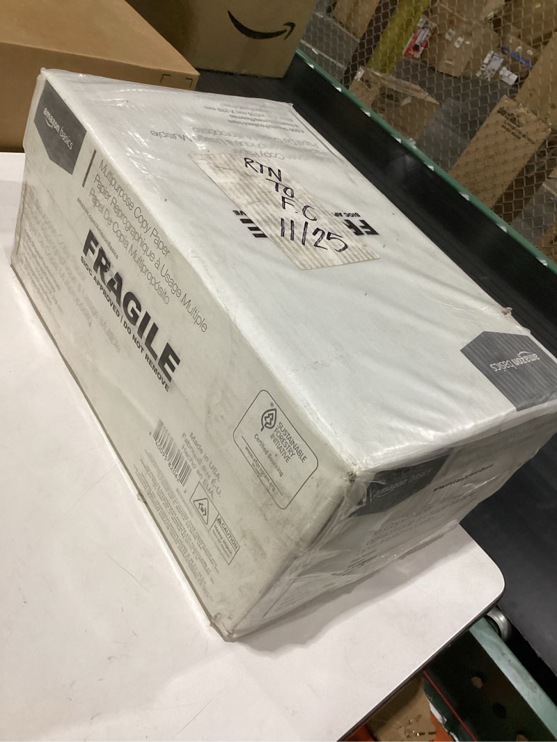 Condition photo showing Good Condition for amazon basics multipurpose copy printer paper, 20 lb, 8.5 x 11 inches, 8 reams (4,000 sheets), 92 bright white, great for crisp ink printing 8 reams | 4000 sheets letter (8.5x11)