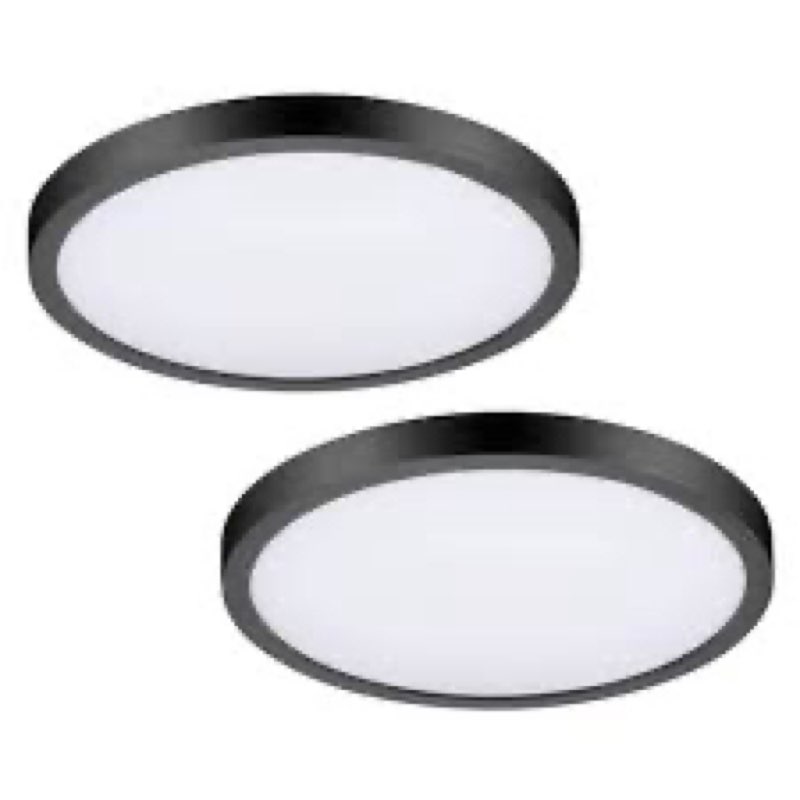 project source 13-in led round flushmount lights 2ct