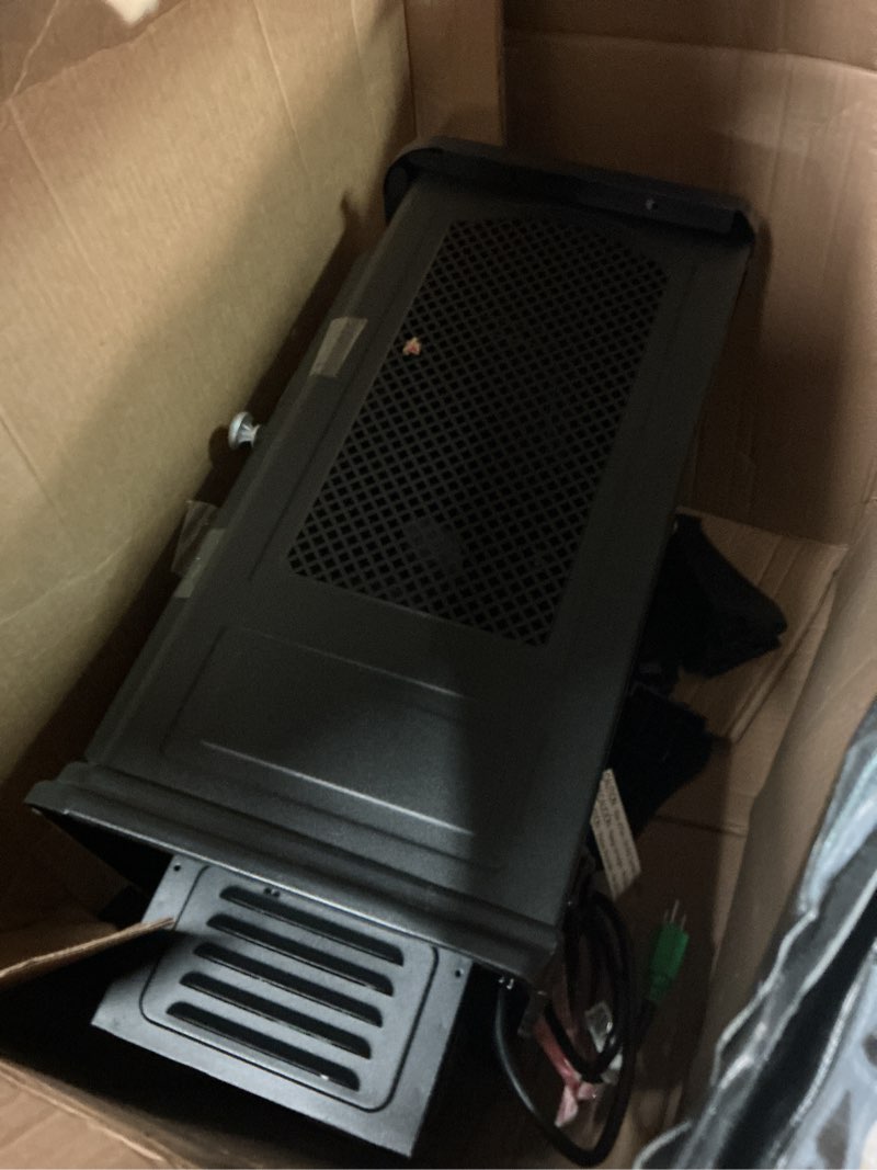 Condition photo showing As Is for Duraflame black stove