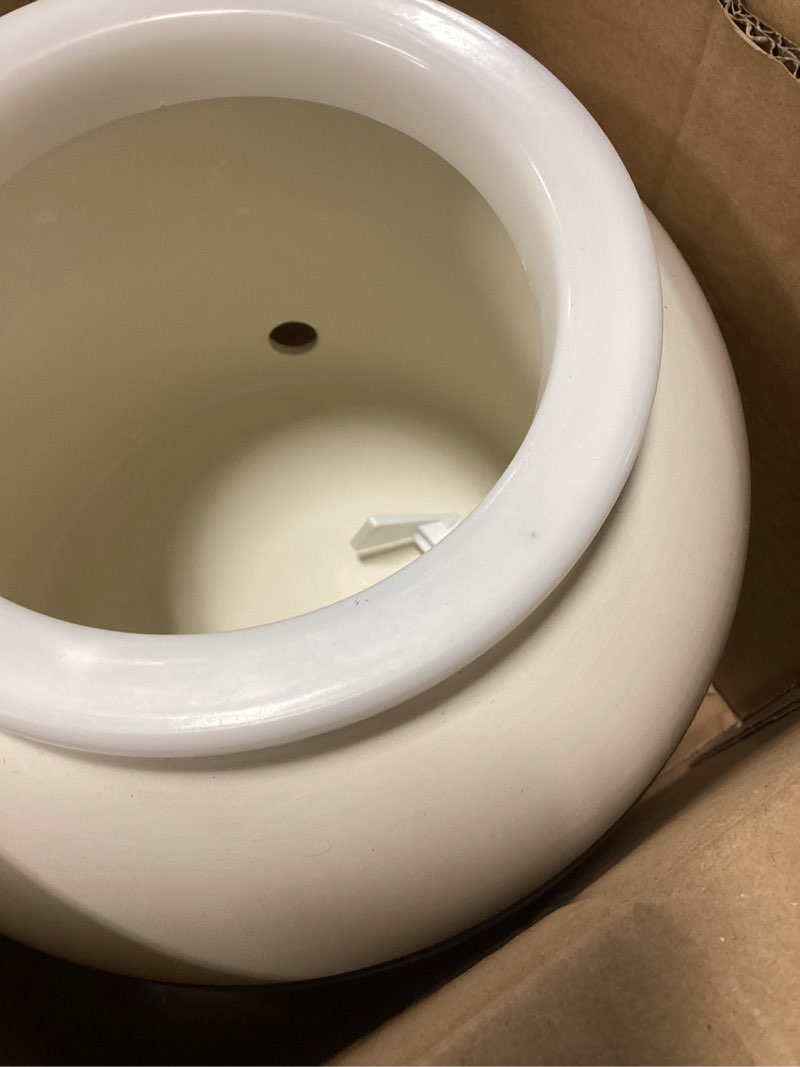 Condition photo showing Good Condition for new wave enviro porcelain water dispenser, classic blue stripe classic blue stripe porcelain