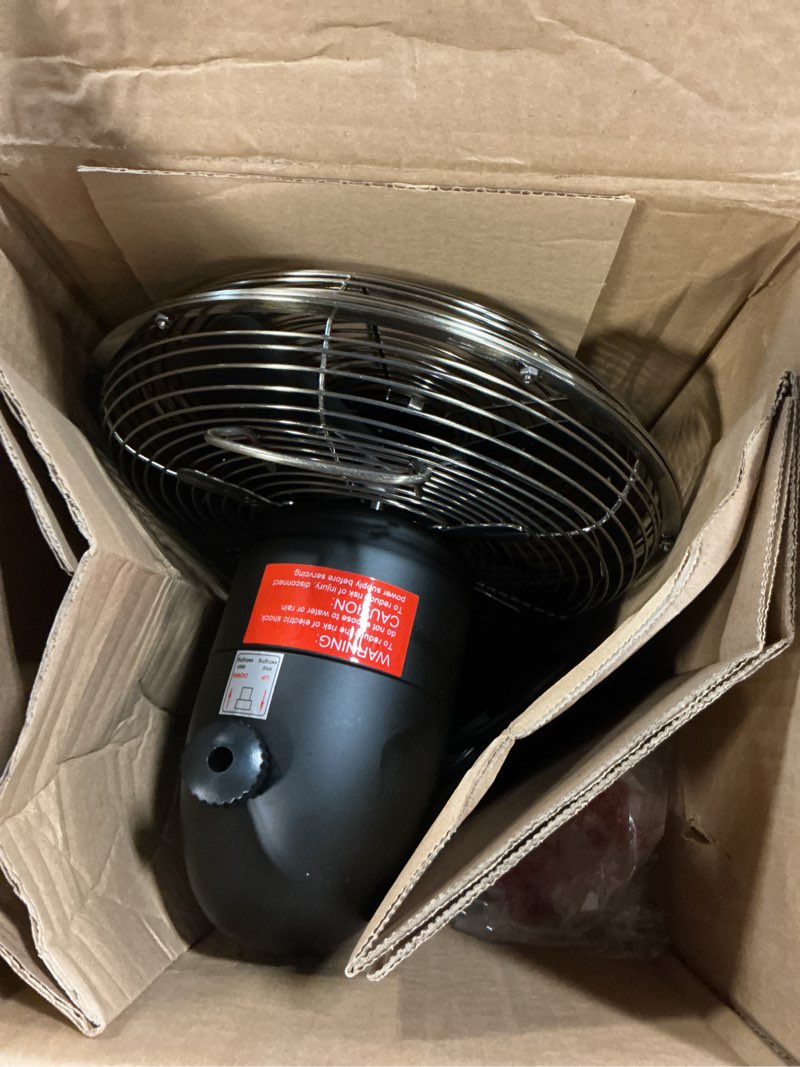 Condition photo showing Good Condition for AMACOOL Oscillating Vintage Fan, All Metal 8" Retro Table Top Fan, Adjustable Head Tilt, Quiet 3 Speeds Plug-In Desk Fan for Bedroom Home Office & Kitchen Black