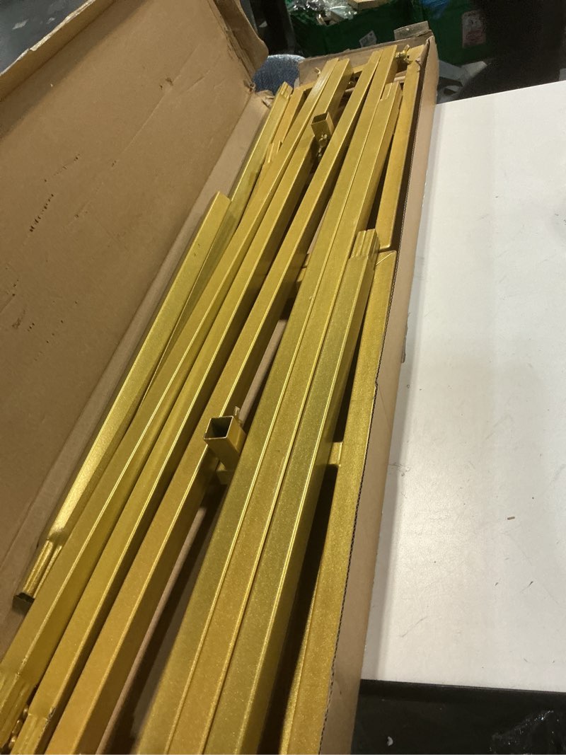 Condition photo showing Good Condition for Putros Heavy Duty Backdrop Stand 8ft x 8ft White Pipe and Drape Kit Adjustable Metal Backdrop Sand for Wedding Photobooth Exhibition Decoration 8 FT x 8 FT White