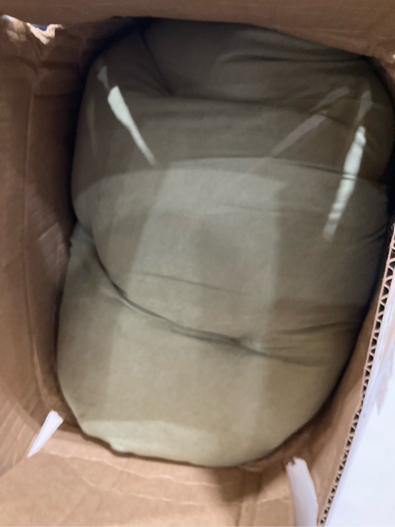 blazing needles solid microsuede papasan chair cushion, 52" x 6" x 52", sage green 52 in x 6 in x 52 in sage green