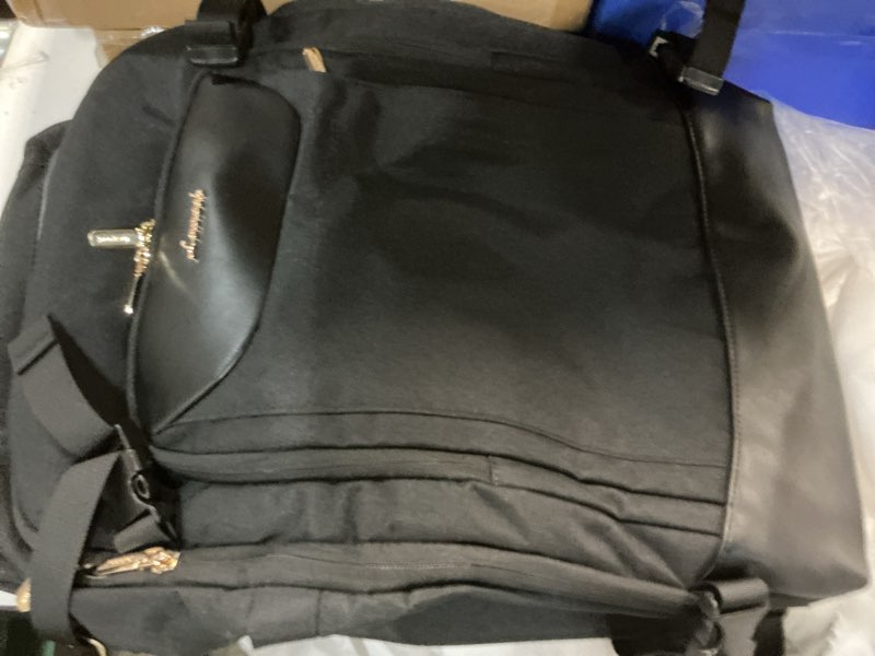 Condition photo showing Good Condition for lovevook 40l travel backpack for women men, large carry on backpack for airplanes tsa personal item travel bag fits 15.6" laptop, waterproof weekender essentials airline approved with 2 packing cubes 40l-3pcs black