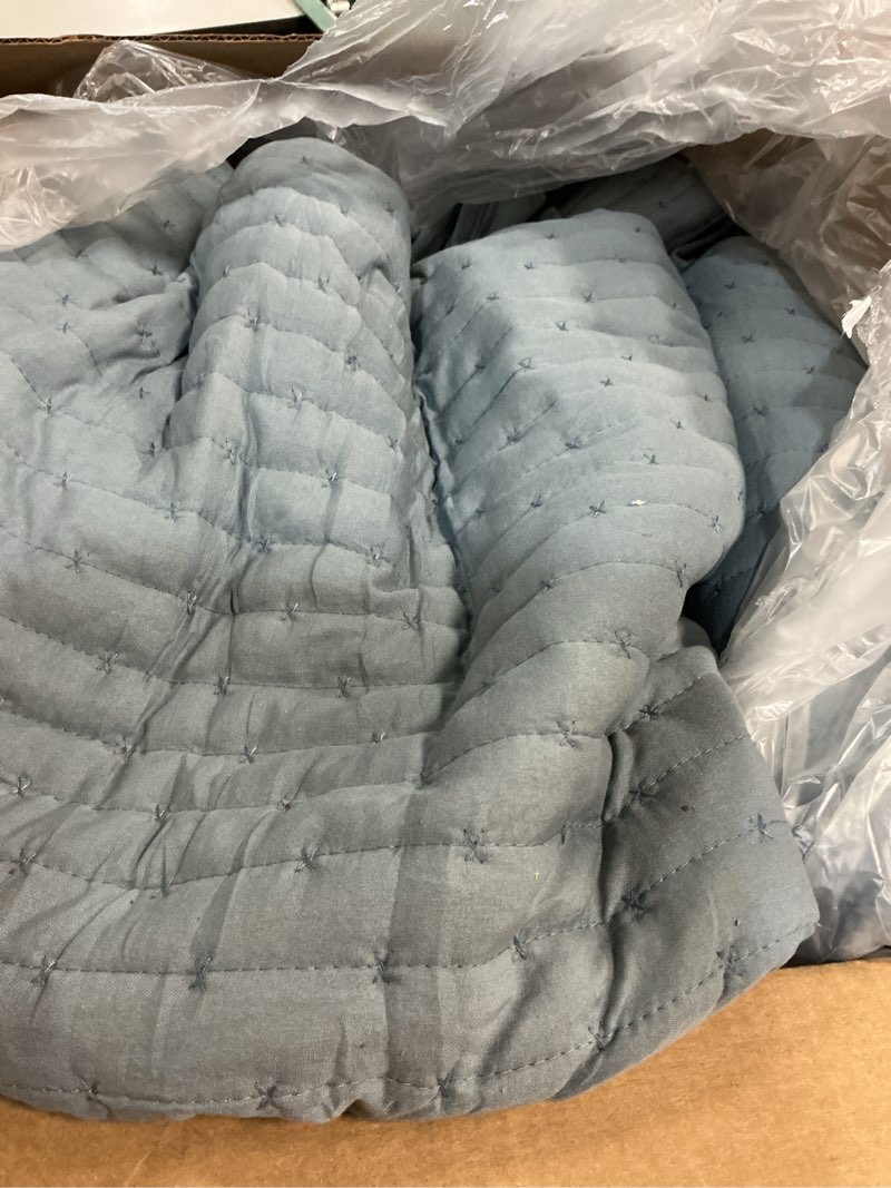 Condition photo showing Good Condition for blue quilt