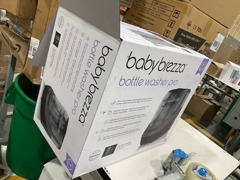 Condition photo showing As Is for Baby Brezza Bottle Washer Pro - Baby Bottle Washer, Sterilizer + Dryer - All in One Machine Cleans Baby Essentials, Bottles + Pump Parts – Appliance Replaces Bottle Brushes & Drying Racks, Charcoal