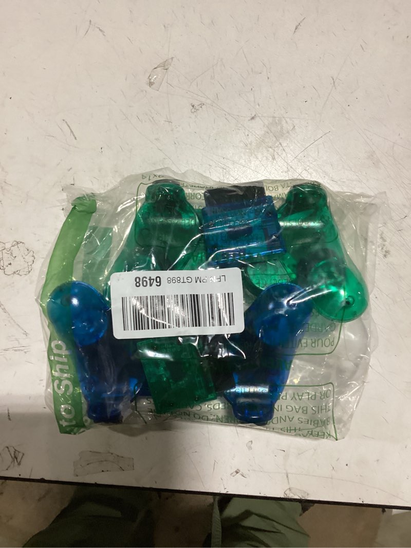 Condition photo showing As Is for burcica wireless controller for ps-2 play 2 double vibration 2 - clearblue and cleargreen