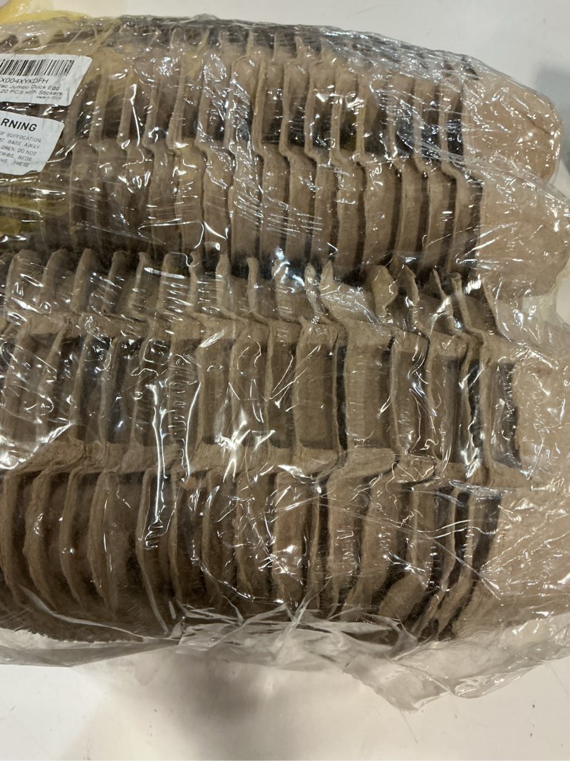 Condition photo showing Good Condition for duck egg cartons 20 pack - holds 6 eggs each, thick recycled pulp with pillar support, stackable con
