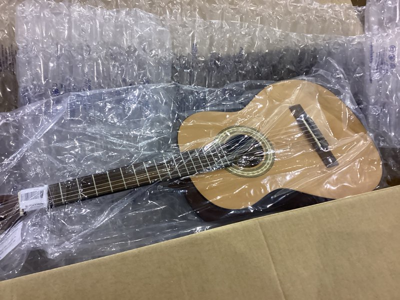 Condition photo showing New/Like New for Fender FA-25N 3/4 Size Nylon String Acoustic Guitar, Beginner Guitar, with 2-Year Warranty, Perfect Beginner Guitar for Kids that is Easy on Fingers, Includes 3 Months of Free Lessons, Natural Natural - 3/4 Size Nylon