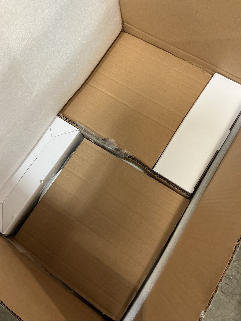 Condition photo showing New/Like New for Amico 12 Pack 8 Inch 5CCT Ultra-Thin LED Recessed Ceiling Light with Junction Box, 2700K/3000K/3500K/4000K/5000K Selectable, 18W Eqv 125W, Dimmable Canless Wafer Downlight, 1600LM High Brightness -ETL White 8 Inch