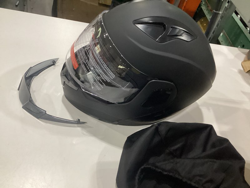 Condition photo showing Good Condition for adult modular motorcycle helmets, dot approved flip up dual visor full face helmet for men women moto atv utv snowmobile adv four wheeler street bike with gloves & mask large black