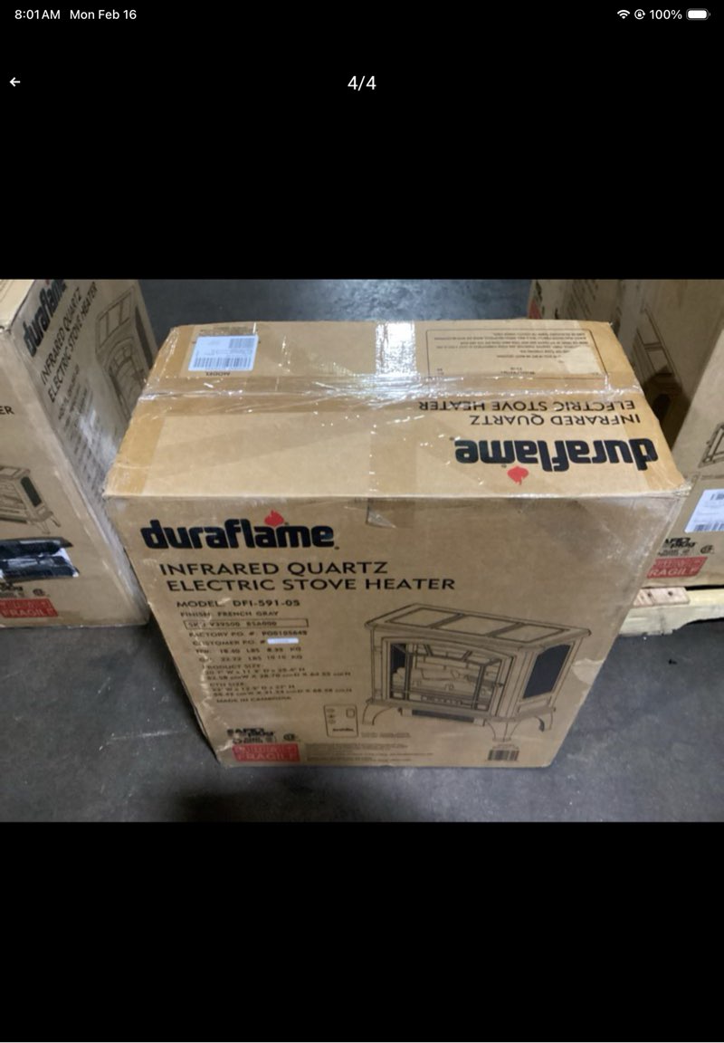 Condition photo showing Good Condition for duraflame Infrared Quartz Electric Stove Heater - DFI-591-05 - French Gray