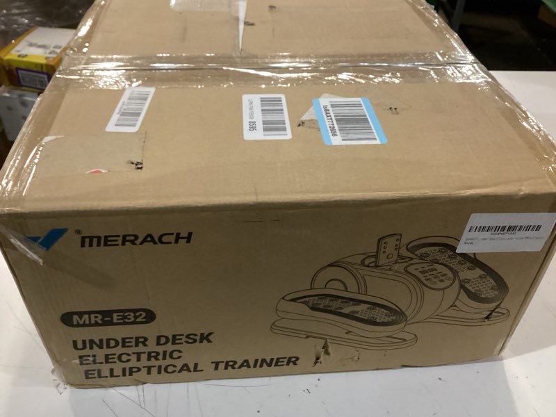 Condition photo showing New/Like New for MERACH Under Desk Elliptical Machine, Leg Exerciser While Sitting for Seniors with Remote Control & 12-Speeds, Quiet Portable Electric Seated Pedal Exerciser Machine for Home Office Classic