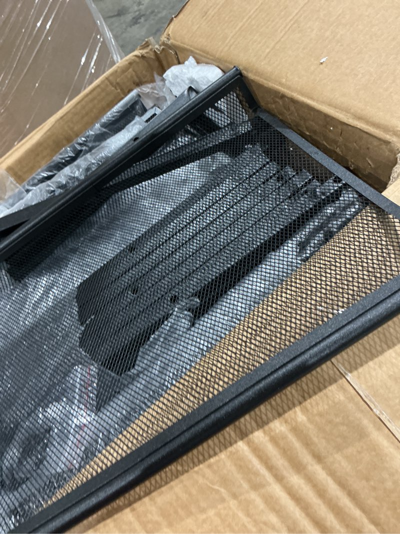 Condition photo showing As Is for 12-level shoe rack, adjustable in flat angle