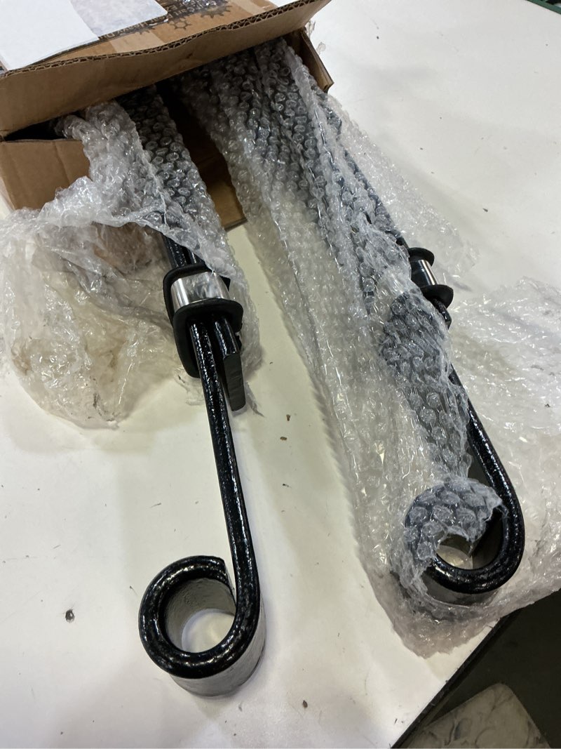 Condition photo showing Good Condition for 10l0l golf cart heavy duty 3 leaf spring kit for ezgo txt medalist 1995-2013, complete set with bushings, sleeves & u-bolts, replaces 70506-g01, 74135-g01, 74207-g01, 74207-g03 (2-pack springs)
