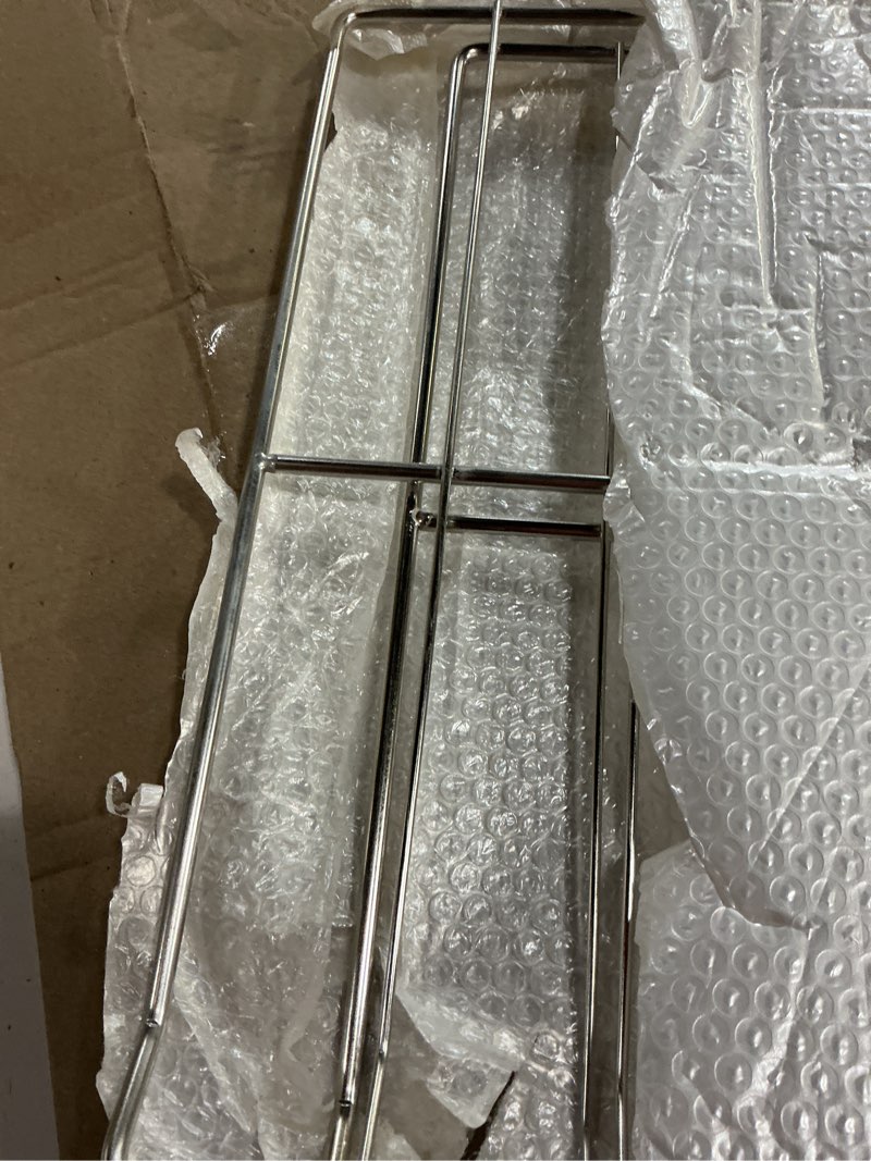Condition photo showing As Is for 2pcs wpw10550642 range oven rack replacement for whirlpool wfg32000ms stove oven, 25x15 inch 304 stainless steel w10550642 oven rack for amana wfg320m0bs3, wfg505m0bs3, agr3130baw, agr4230bab stove