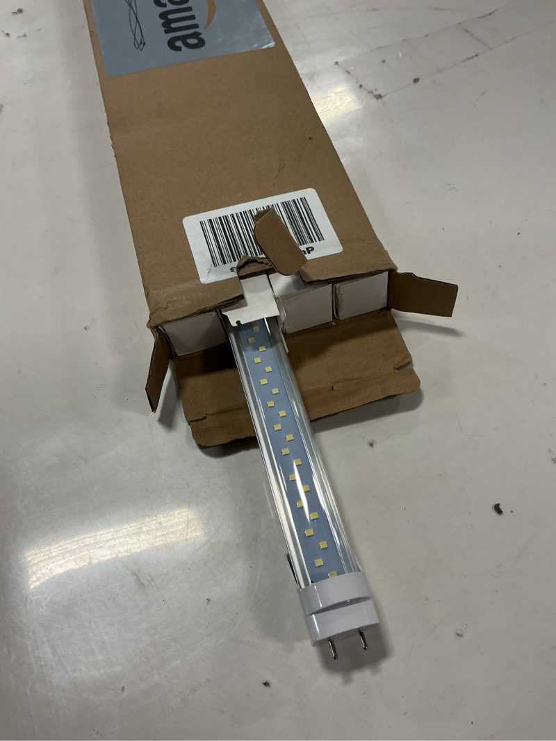 Condition photo showing New/Like New for JESLED 2FT T8 LED Tube Light, 12W(30W Equivalent), 1680LM, 6000K, Ballast Bypass, 24 Inch F20T12 Fluorescent Bulb Replacement, Dual Ended, 24” Lighting Tube Fixture (4-Pack) 2FT-4Pack