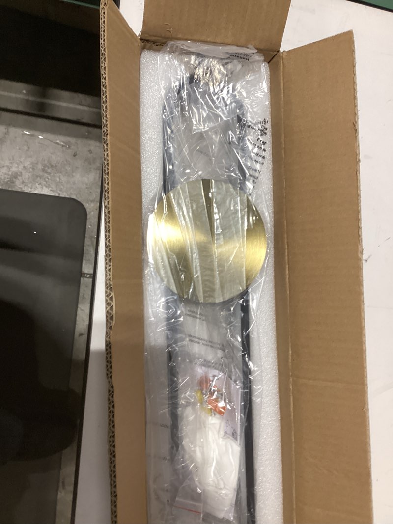 Condition photo showing As Is for JAYMP Modern Wall Sconce 4000K Dimmable LED Wall Light Fixture, Hardwired Wall Lamp for Living Room, Dining Room, Bedroom, Hallway, Lobby, Entryway, 1 Pack (Brushed Black, H56cm/22inch) Brushed Black H56cm/22inch