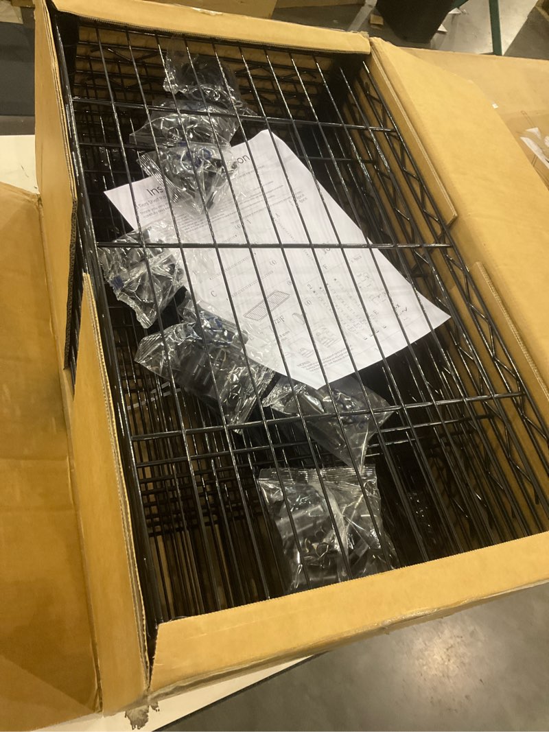 GIOTORENT 8-Wire Garage Shelving Storage Shelves, Kitchen Storage Adjustable Shelf, Metal Shelves 16