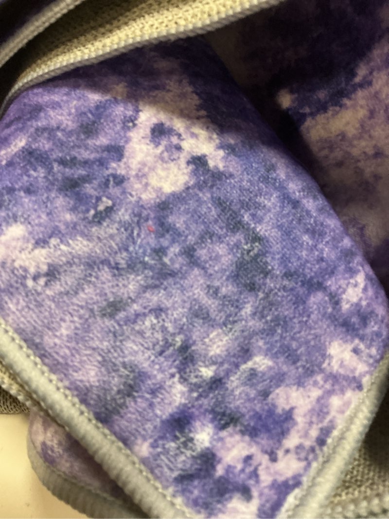 Condition photo showing Good Condition for releany area rugs 8'x10' washable non-slip, floral vintage distress print pattern medallion carpet for living room bedroom dining room, light purple brown purple 8' x 10' (rectangular)