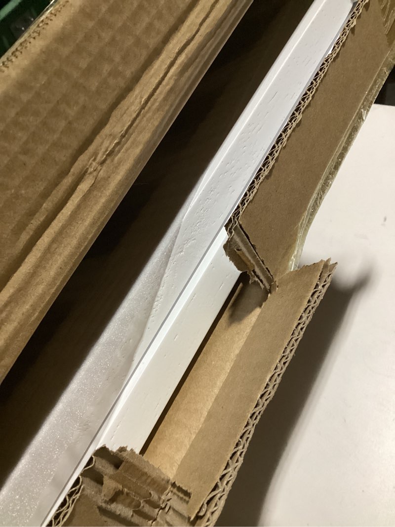 Condition photo showing Good Condition for LZRS 2-Panel Wooden Free Standing Foldable Dog Gate Indoor – Solid Hardwood 24" High, Step-Over Safety Pet Gate for Doorways, Stairs & Small Spaces - Indoor Use, White White 24"Height-2 Panel