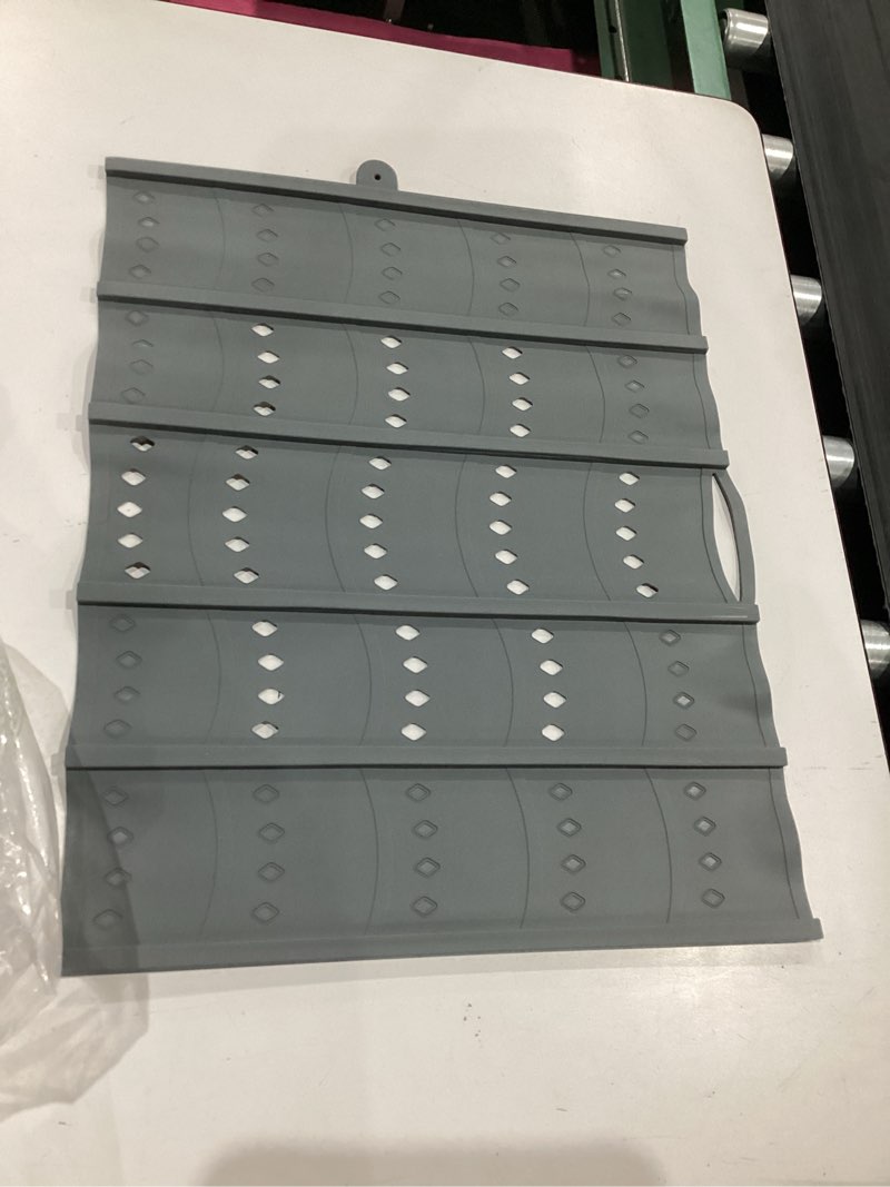 Condition photo showing Good Condition for brian & dany makeup mat for sink, bathroom sink cover for counter space, foldable silicone sink mat organizer countertop rv space saver, gray, 19.3" x 15.5"