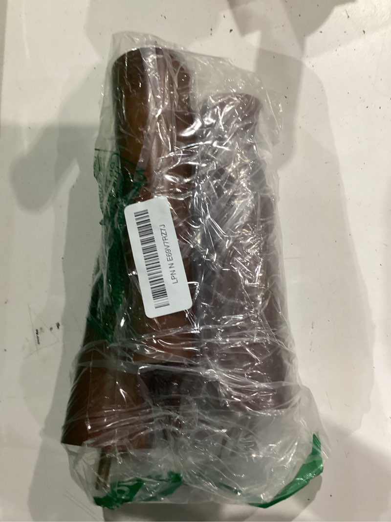 Condition photo showing As Is for geesatis 4 pack 18 cm / 7 inch wood furniture legs replacement mid-century couch sofa decorative heavy duty cabinet kitchen legs, with m8 hanger bolt and mounting screws 7 inch-cylindrical dark brown