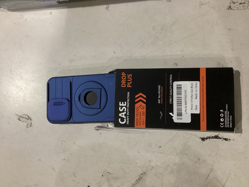 Condition photo showing Good Condition for for iPhone 12 Pro Max Case Magnetic Compatible with MagSafe Wireless Charging,with 2 Screen Protectors,Built-in Kickstand Ring+Camera Cover Anti-Scratch Shockproof Heavy Duty Protection Blue for iPhone 12 Pro Max Blue