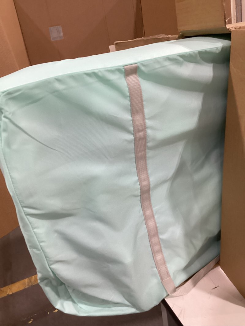 Condition photo showing New/Like New for dream on me skylar bassinet and bedside sleeper, adjustable heights, breathable mesh sides, plush mattress pad, wheels with safety locks & tool-free assembly, compact fold & travel bag - mint
