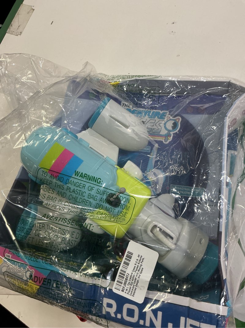 Condition photo showing Good Condition for P.M.I. The Creature Cases R.O.N. Jet Playset – Action-Packed Airborne Command Center with Moving Parts, Detailed Design, and Space for Figures by PMI Toys