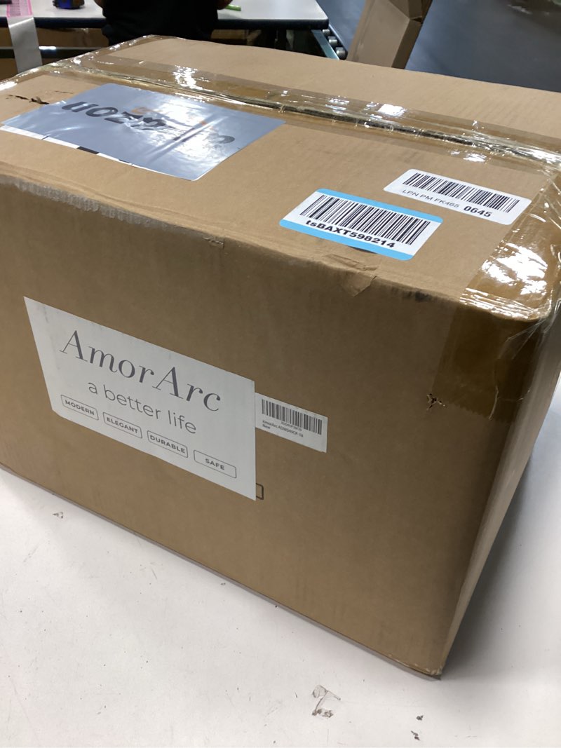 Condition photo showing New/Like New for AmorArc Stoneware Dinnerware Sets for 6, 18 Pieces Handpainted Ceramic Plates and Bowls Set, Scratch Resistant Dishes Set, Dishwasher & Microwave Safe, Cappuccino Cappuccino Service for 6