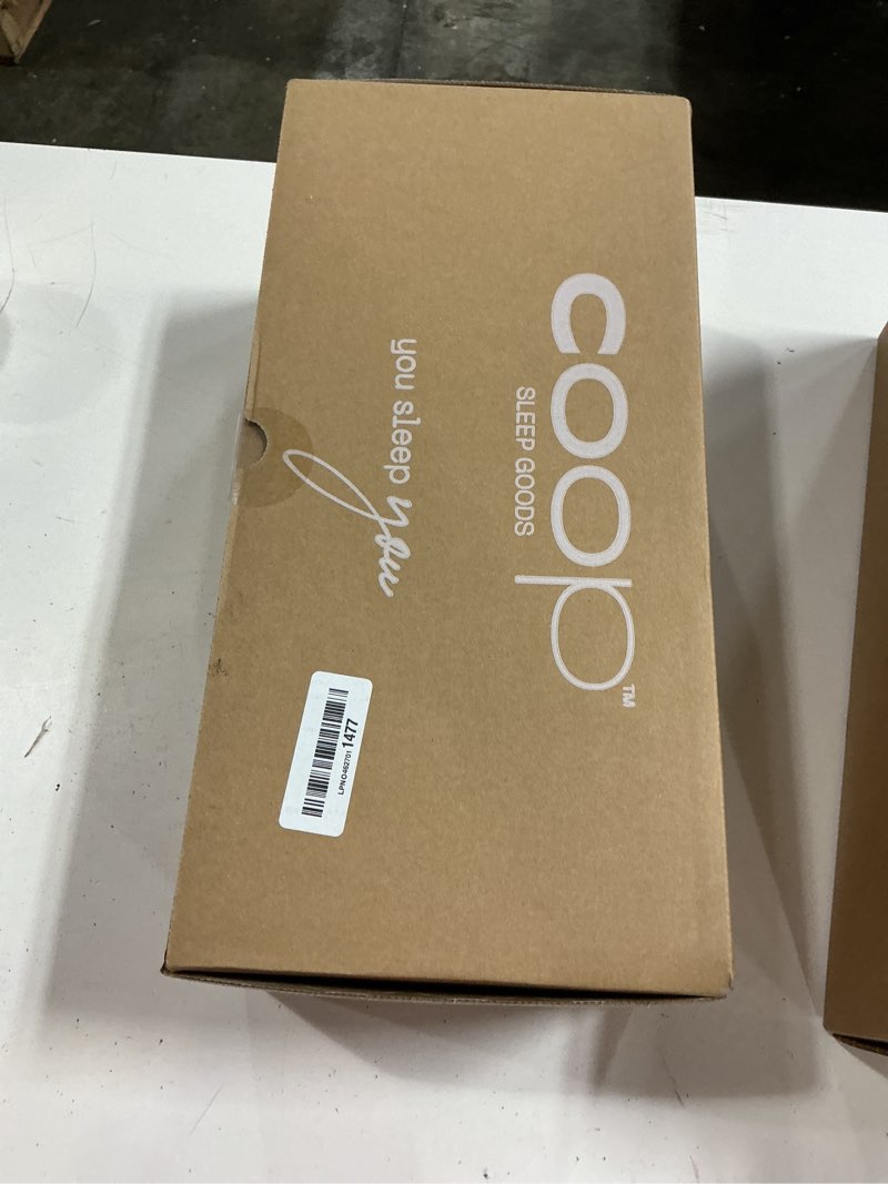 Condition photo showing New/Like New for coop home goods original adjustable pillow, queen size bed pillows for sleeping, cross cut memory foam pillows - medium firm back, stomach and side sleeper pillow, certipur-us/greenguard gold