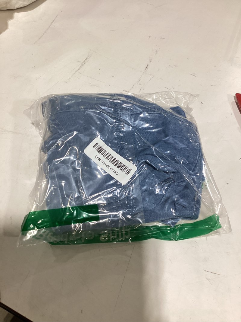 Condition photo showing As Is for roseseek girl's bowknot backless denim dresses elegant party sleeveless a line mini jean dress 11 years light wash