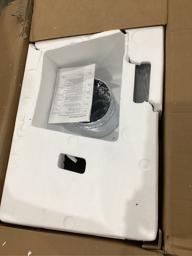 Condition photo showing As Is for Empava Wall Mount Range Hood 30 Inch, Ducted/Ductless Kitchen Exhaust Stove Vent with Modern Style, 400CFM, 3-Speed, Touch Control, Timer, LED Lights, Stainless Steel (Charcoal-Filter Sold Separately) 30RH06-N