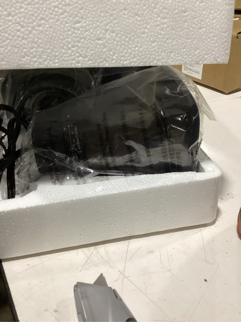 Condition photo showing New/Like New for shardor professional conical burr coffee grinder, coffee bean grinder with 48 grind settings for espresso, drip & french press, upgraded anti-static technology, precision timer, stainless steel silver
