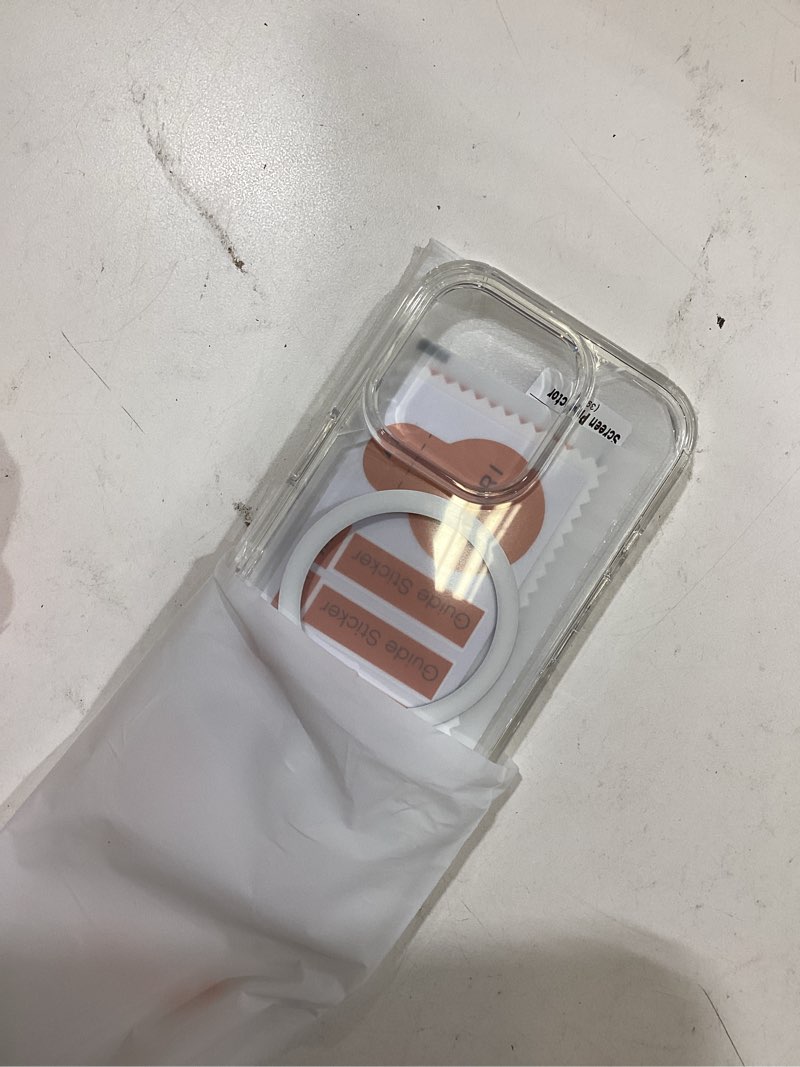 Condition photo showing New/Like New for tauri for iphone 16 pro case, compatible with magsafe, with screen protectors, not-yellowing military-grade protection, shockproof slim magnetic case for iphone 16 pro 6.3", clear iphone 16 pro a-magnetic clear