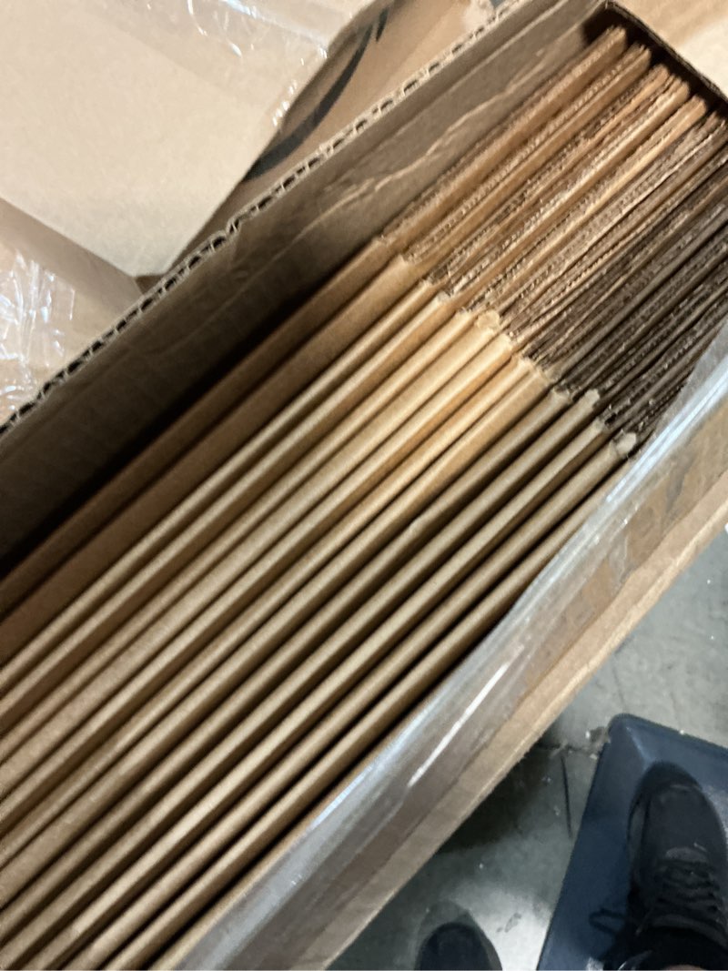 Condition photo showing Good Condition for 2 pack wine glass & dish moving boxes with handles & lids, glass packing boxes, kitchen storage kit for glassware & dishware (brown, 15 x 12 x 10 inches)
