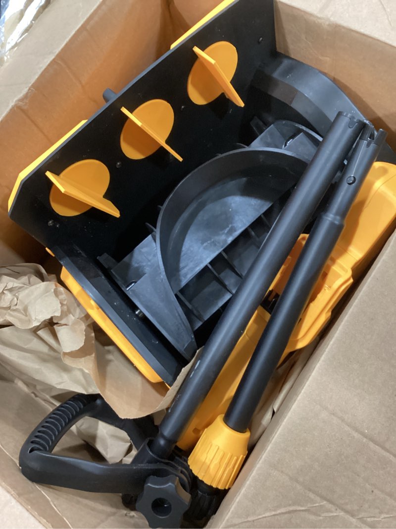 Condition photo showing As Is for Electric Snow Shovel-Cordless Snow Removal Kit with Direction Plate & Dual-Safety Switch,Max 10" Throw Distance,Compatible with Dewalt 20V Max Battery (Tool Only)