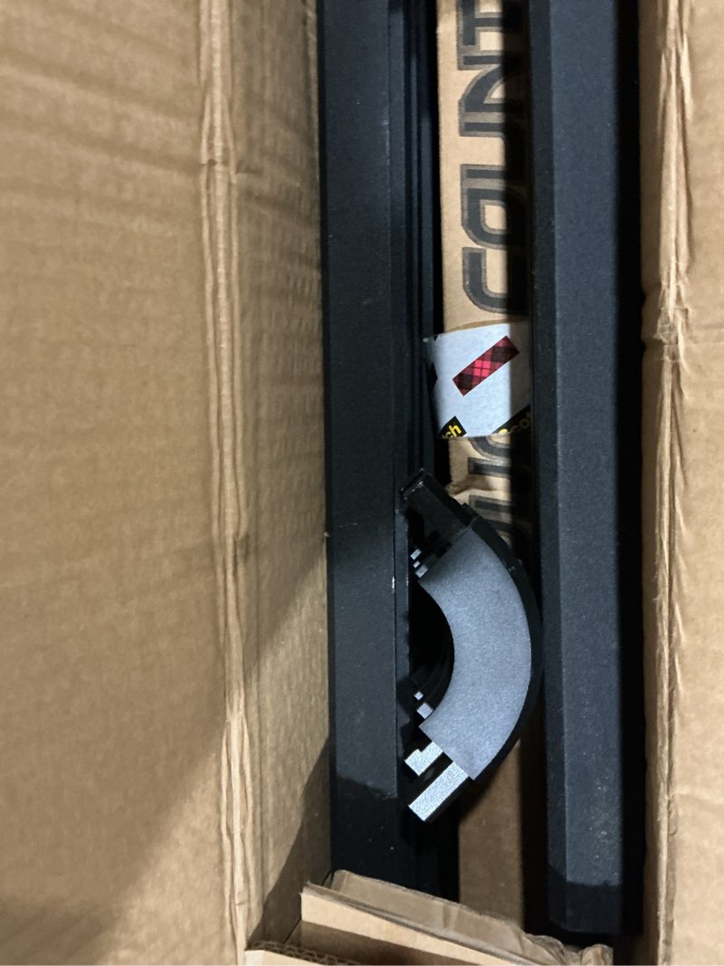 Condition photo showing As Is for used rough country roof rack system for toyota 4runner (2010-2024) - aluminum overland cargo carrier with t-slot mounting system, adjustable cross bars